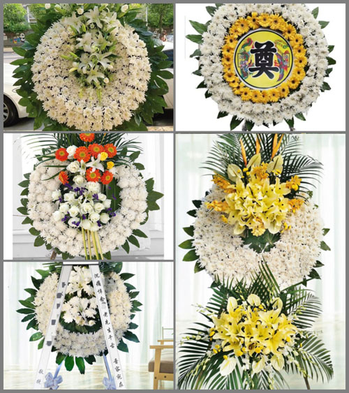 上海崇明区横沙乡民东村花圈速递